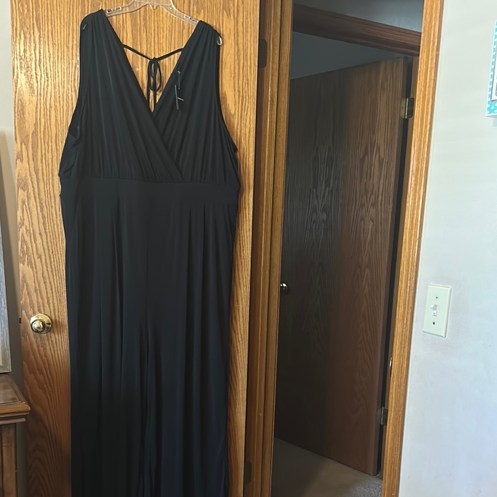 Torrid Black V-Neck Sleeveless Jumpsuit Cocktail